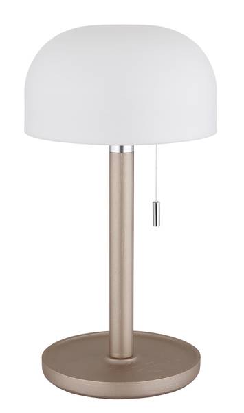 LED-Tischleuchte Norman - Acrylglas / Bambus massiv - 1-flammig - Beige