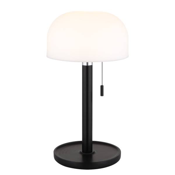 LED-Tischleuchte Norman - Acrylglas / Bambus massiv - 1-flammig - Schwarz