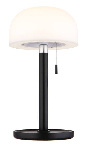 LED-Tischleuchte Norman - Acrylglas / Bambus massiv - 1-flammig - Schwarz