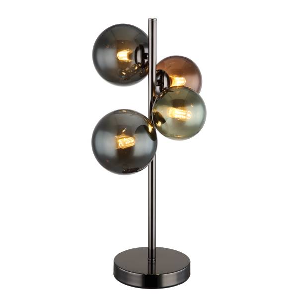 LED-Tischleuchte Riha Typ B - Farbglas / Eisen - 4-flammig
