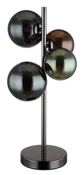 LED-Tischleuchte Riha Typ B - Farbglas / Eisen - 4-flammig