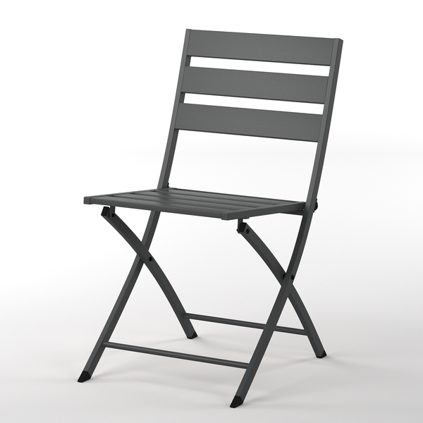 Klappstuhl Kovo 2er-Set - Stahl - Anthrazit