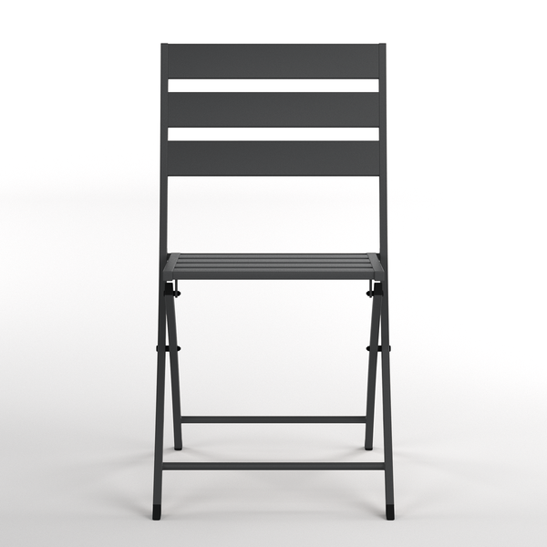 Klappstuhl Kovo 2er-Set - Stahl - Anthrazit