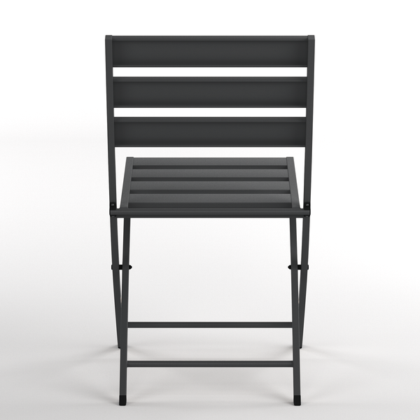 Klappstuhl Kovo 2er-Set - Stahl - Anthrazit