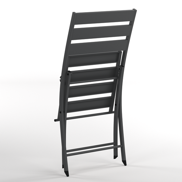 Klappstuhl Kovo 2er-Set - Stahl - Anthrazit