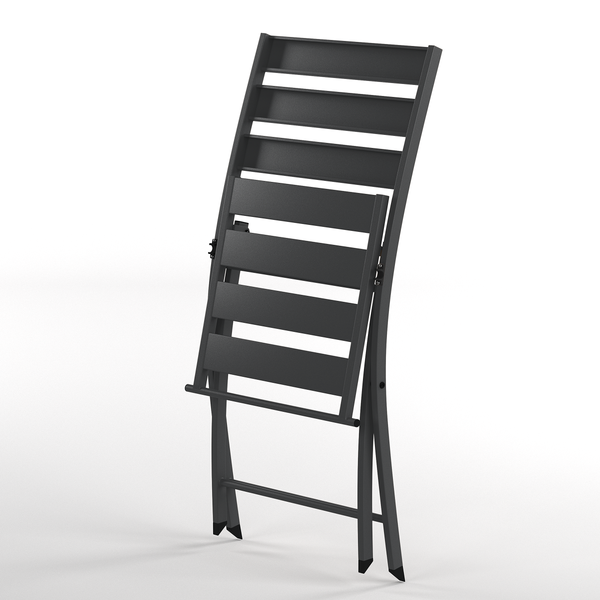 Klappstuhl Kovo 2er-Set - Stahl - Anthrazit