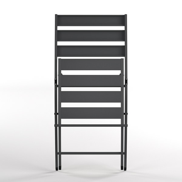 Klappstuhl Kovo 2er-Set - Stahl - Anthrazit