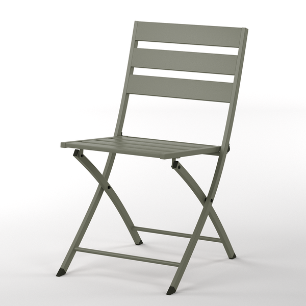 Klappstuhl Kovo 2er-Set - Stahl - Salbei