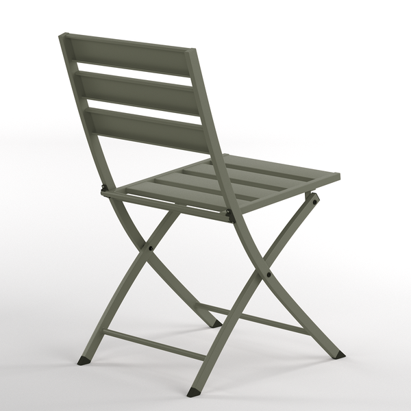 Klappstuhl Kovo 2er-Set - Stahl - Salbei