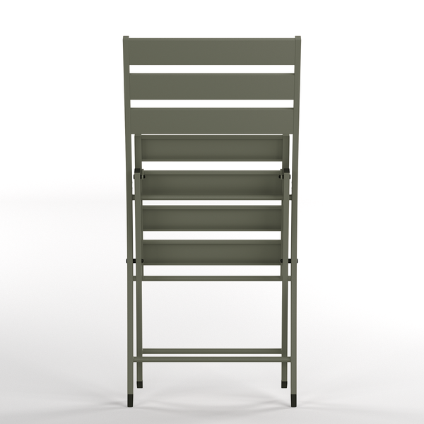 Klappstuhl Kovo 2er-Set - Stahl - Salbei