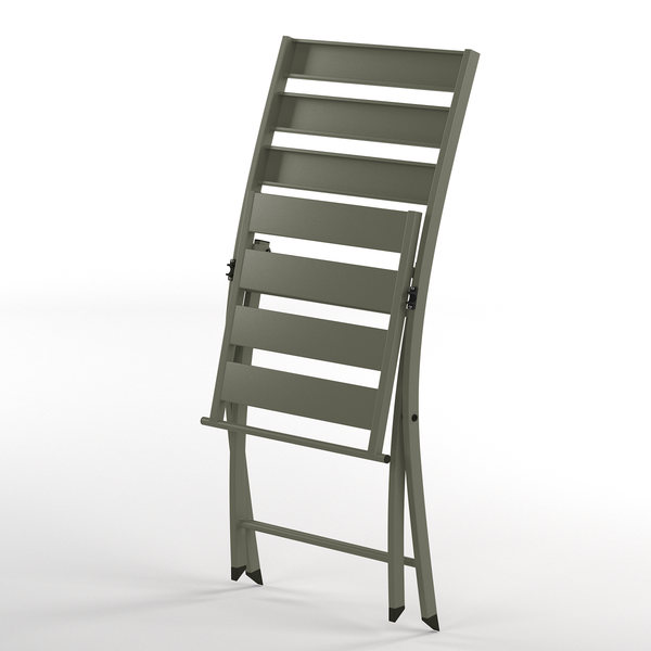 Klappstuhl Kovo 2er-Set - Stahl - Salbei