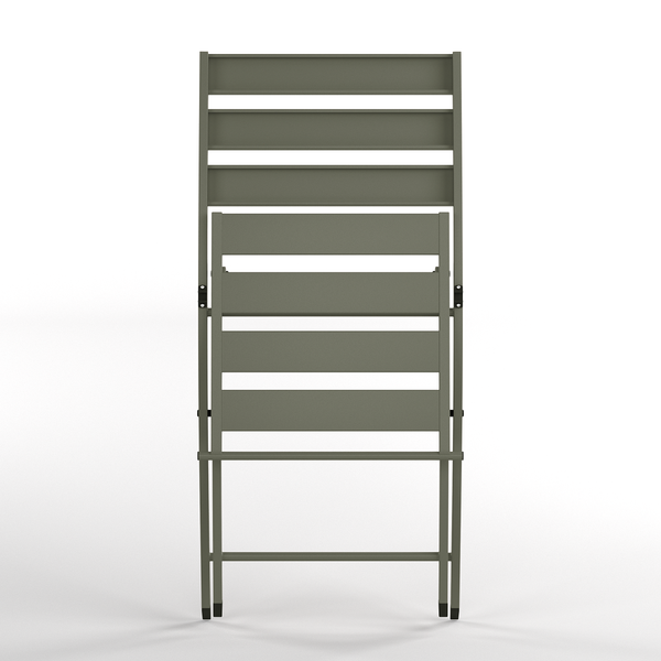 Klappstuhl Kovo 2er-Set - Stahl - Salbei