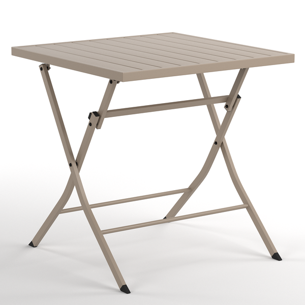 Klapptisch Kovo - Stahl - Taupe