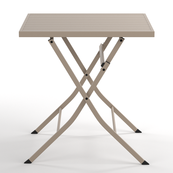Klapptisch Kovo - Stahl - Taupe