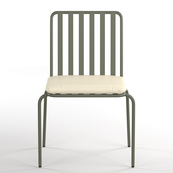 Gartenstuhl Kuna 2er-Set - Stahl - Salbei