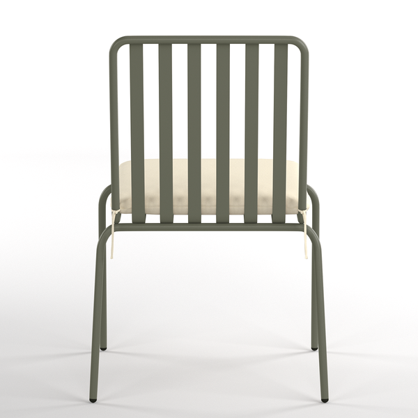 Gartenstuhl Kuna 2er-Set - Stahl - Salbei