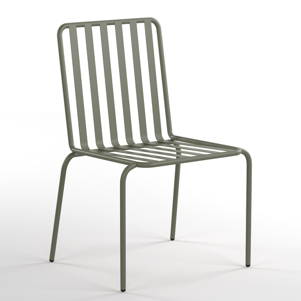 Gartenstuhl Kuna 2er-Set - Stahl - Salbei