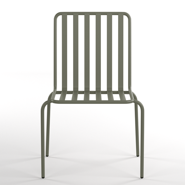 Gartenstuhl Kuna 2er-Set - Stahl - Salbei