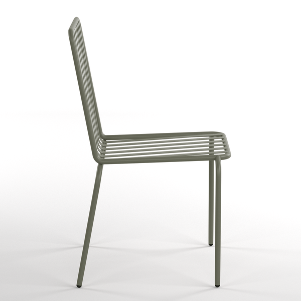 Gartenstuhl Kuna 2er-Set - Stahl - Salbei