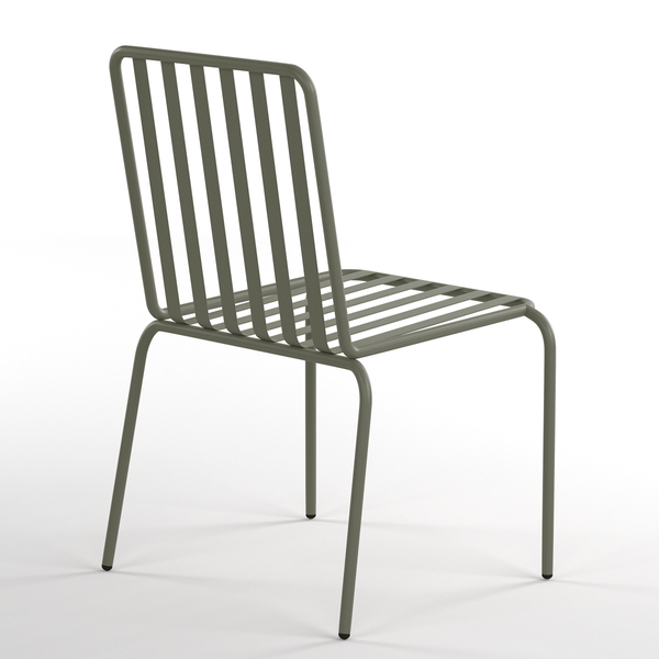 Gartenstuhl Kuna 2er-Set - Stahl - Salbei