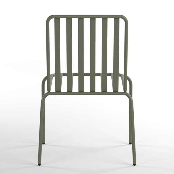 Gartenstuhl Kuna 2er-Set - Stahl - Salbei