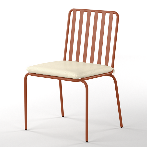 Gartenstuhl Kuna 2er-Set - Stahl - Terracotta