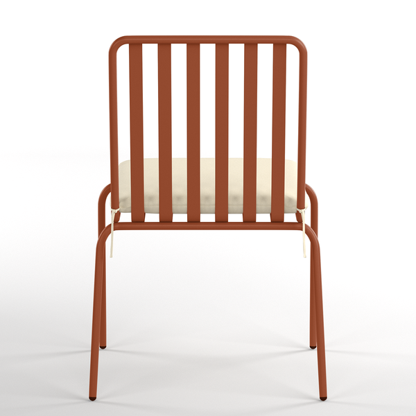 Gartenstuhl Kuna 2er-Set - Stahl - Terracotta