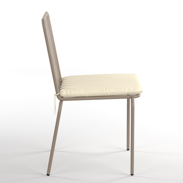 Gartenstuhl Kuna 2er-Set - Stahl - Taupe