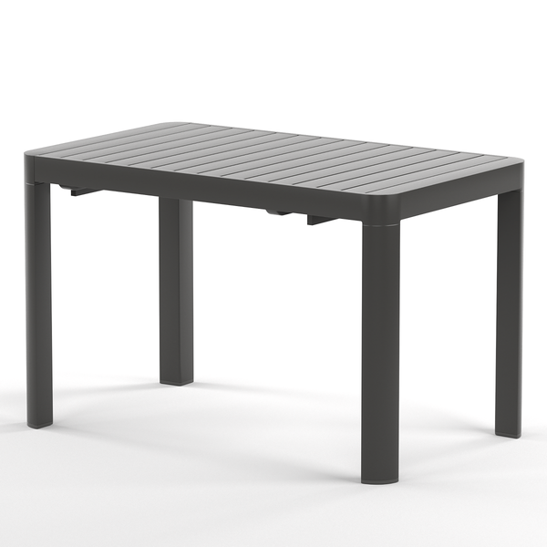 Ausziehbarer Gartentisch Yaro - Aluminium - Anthrazit