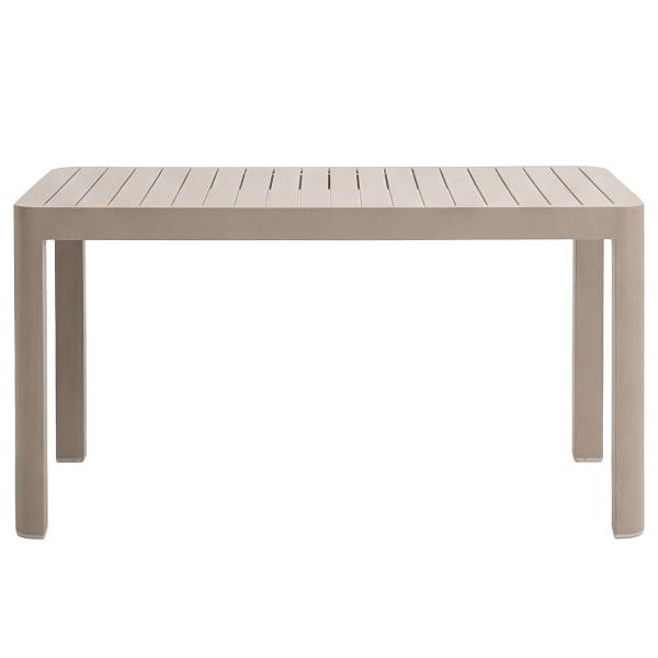 Ausziehbarer Gartentisch Yaro - Aluminium - Beige