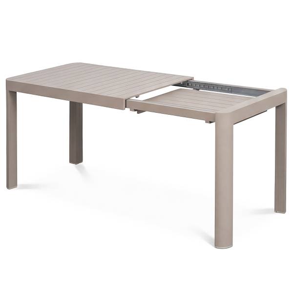 Ausziehbarer Gartentisch Yaro - Aluminium - Beige
