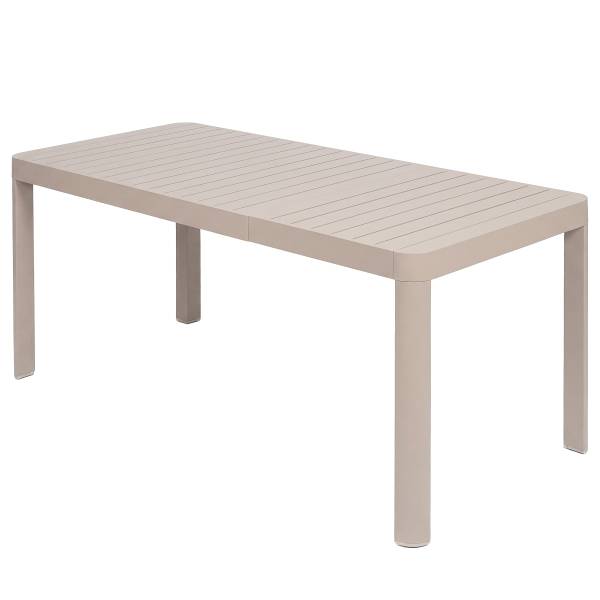 Ausziehbarer Gartentisch Yaro - Aluminium - Beige