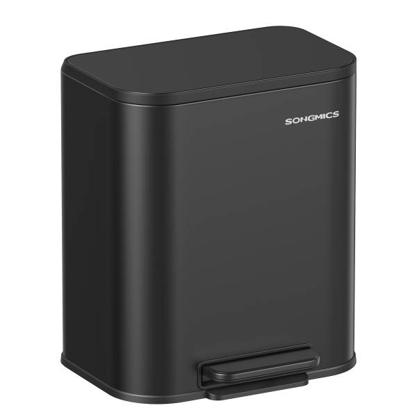 Küchenmülleimer Majma - Stahl pulverbeschichtet / Polypropylen - Schwarz