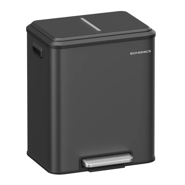 Küchenmülleimer Akpla - Stahl pulverbeschichtet / Polypropylen - Schwarz