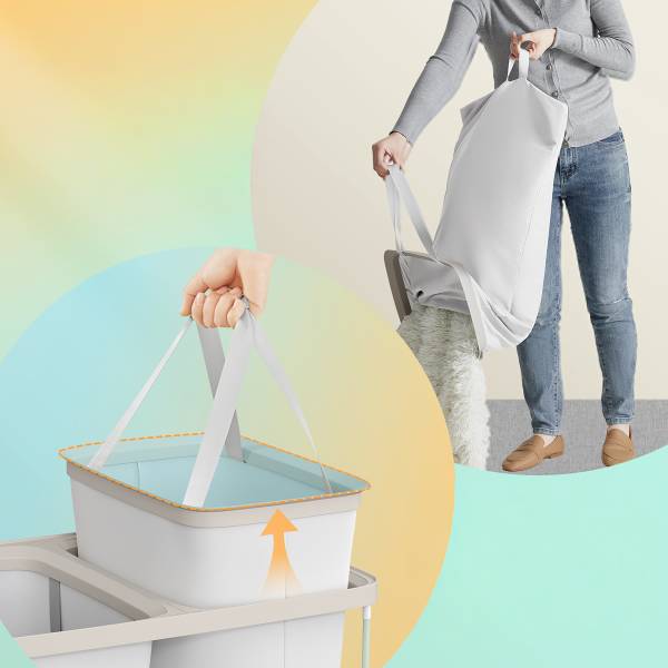 Wäschekorb Beola - Polypropylen - Weiß