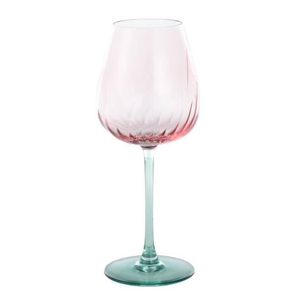 Weingläser Spring - Farbglas - Türkis / Rosa