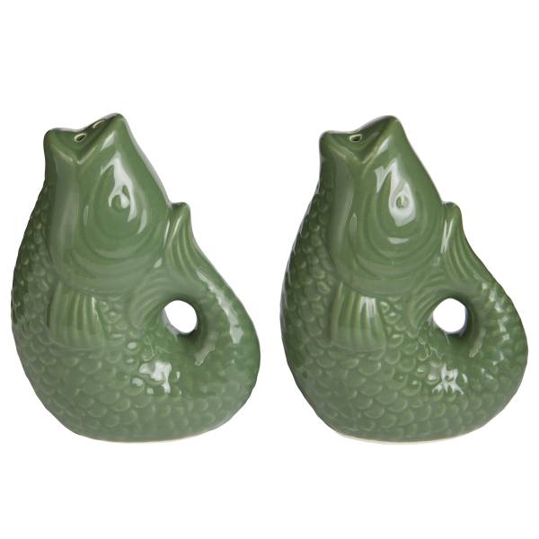 Salz-& Pfefferstreuer-Set KOI 2-tlg. - Dolomit - Grün