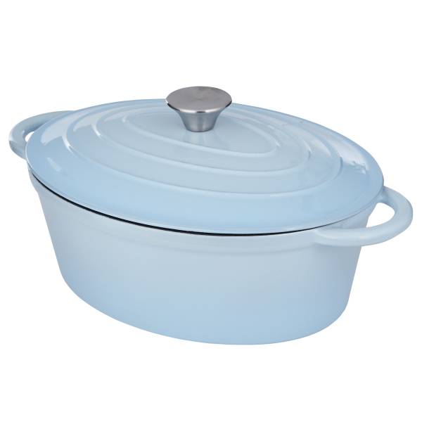 Gusseisentopf HOT IRON - Gusseisen/Emaille/Edelstahl - Hellblau