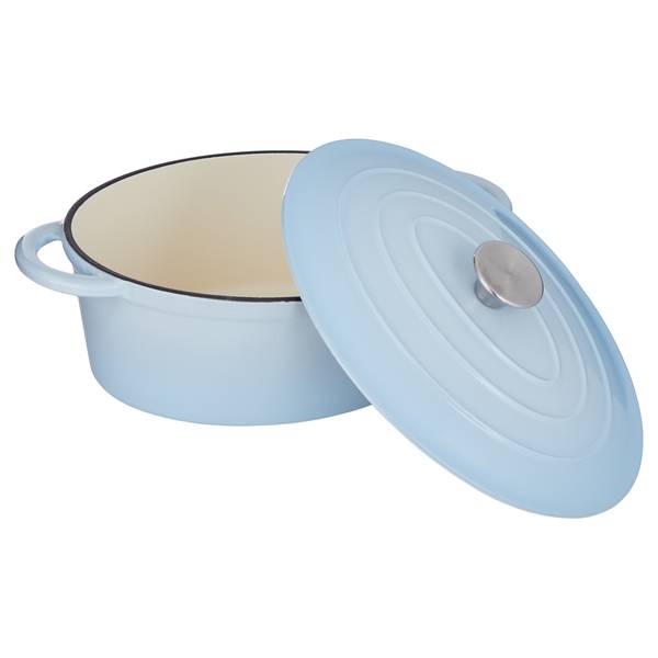Gusseisentopf HOT IRON - Gusseisen/Emaille/Edelstahl - Hellblau