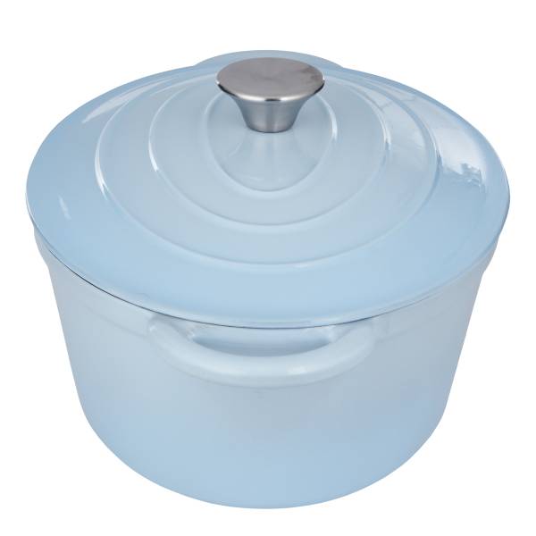 Gusseisentopf HOT IRON - Gusseisen/Emaille/Edelstahl - Hellblau