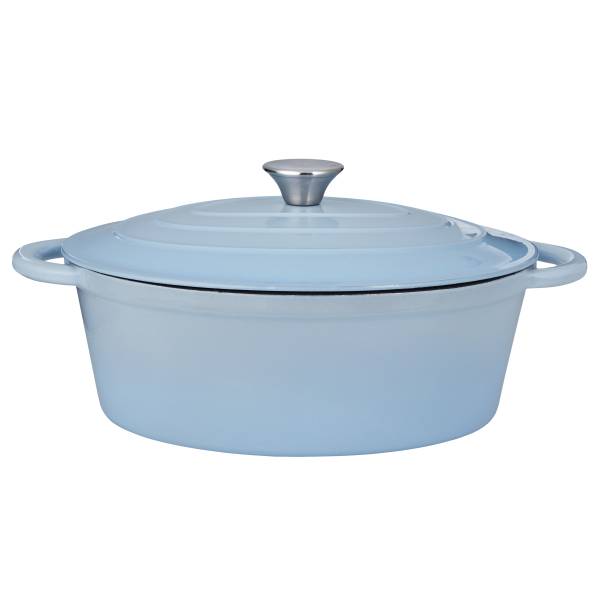 Gusseisentopf HOT IRON - Gusseisen/Emaille/Edelstahl - Hellblau