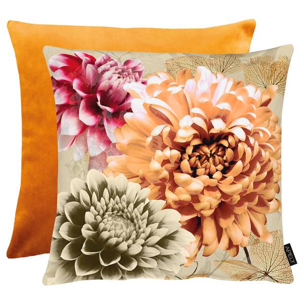 Dekokissenbezug Dahlia - Webstoff - Orange