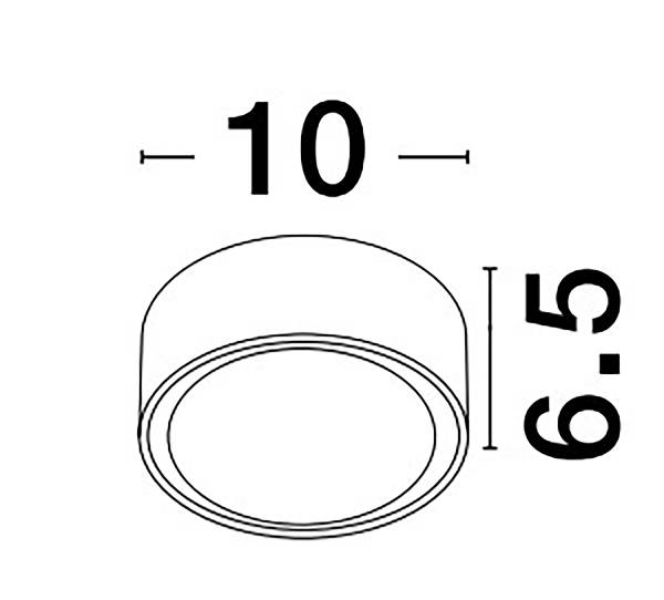 Außendeckenleuchte Focus - Aluminium / Glas - Schwarz - Schwarz