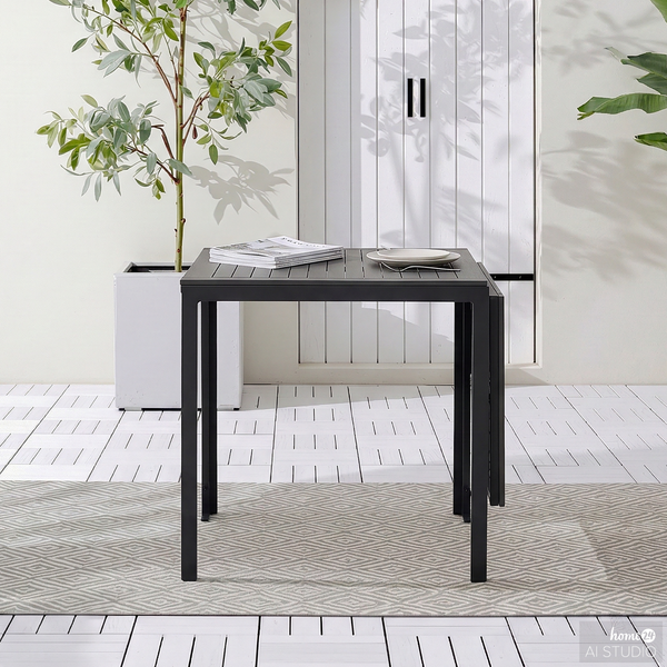 Klapptisch Livo - Aluminium - Grau