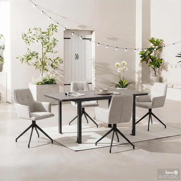 Klapptisch Livo - Aluminium - Grau