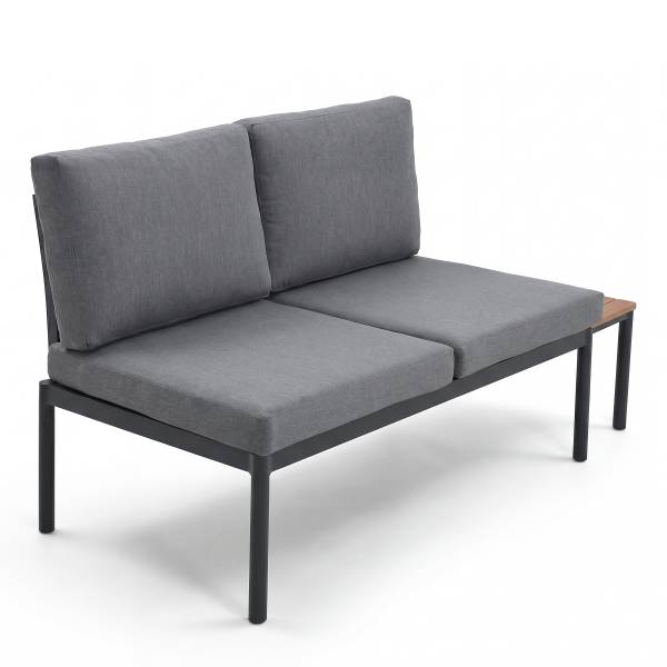 Loungeset Cuva 3-teilig - Aluminium - Grau