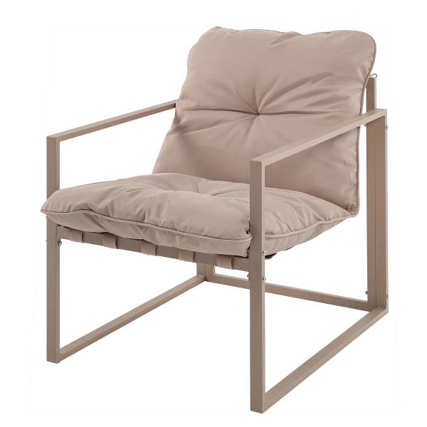 Gartensitzgruppe Savva 4-teilig - Stahl / Webstoff - Beige