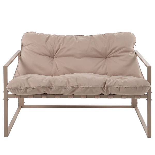 Gartensitzgruppe Savva 4-teilig - Stahl / Webstoff - Beige