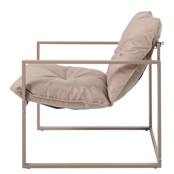 Gartensitzgruppe Savva 4-teilig - Stahl / Webstoff - Beige