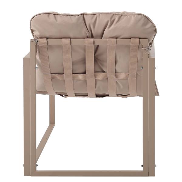 Gartensitzgruppe Savva 4-teilig - Stahl / Webstoff - Beige